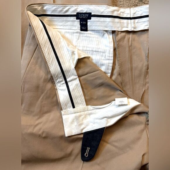 J. Crew x Crespi Milano Aldridge style pants in Khaki NWOT 35 - Picture 1 of 8
